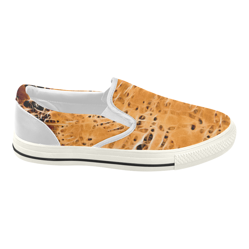 Bark Topaz Women's Slip-on Canvas Shoes (Model 019)