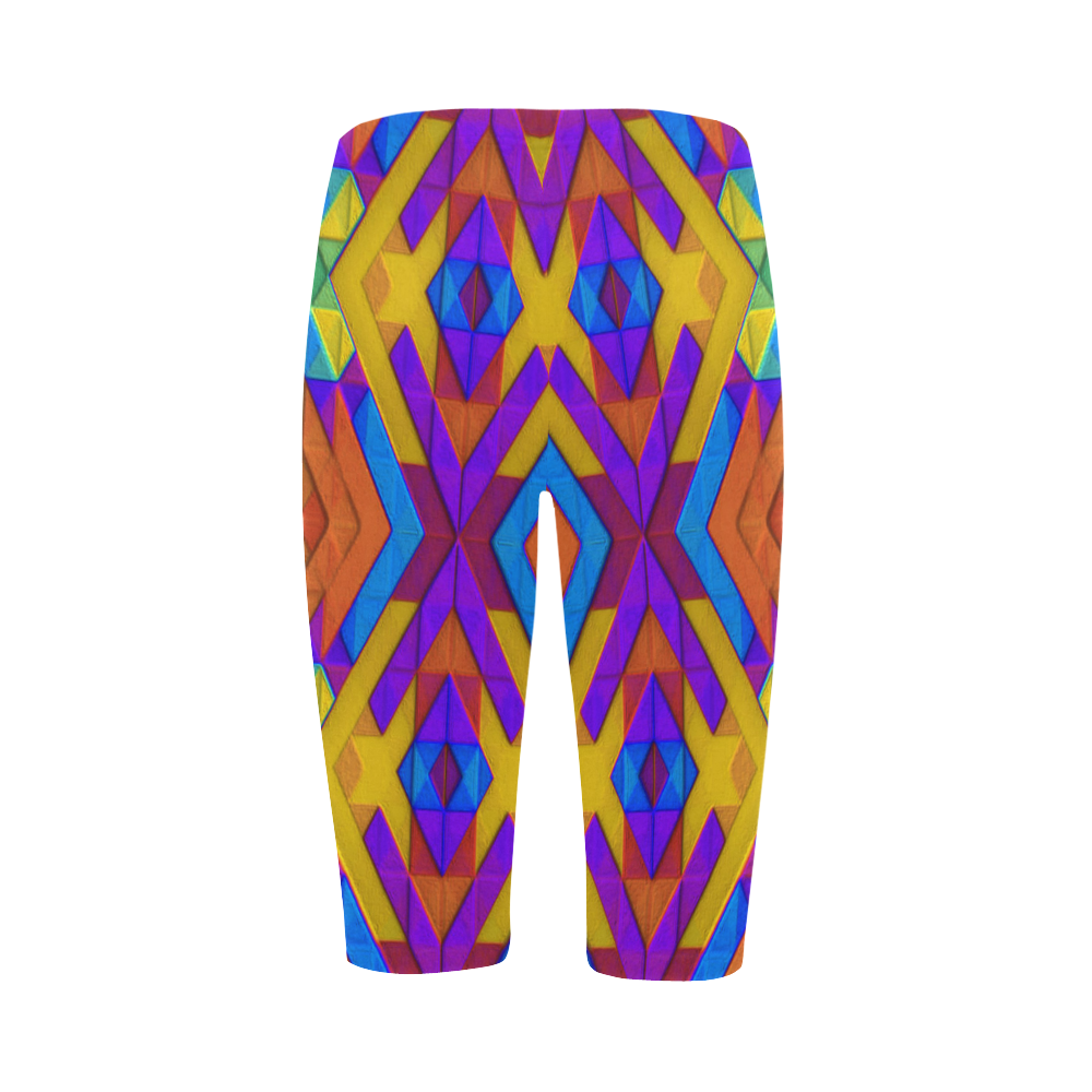 Colorful Geometry Hestia Cropped Leggings (Model L03)