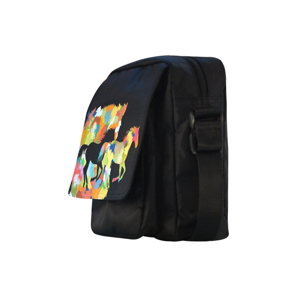 Summer Color Colorful Splash Design Crossbody Nylon Bags (Model 1633)