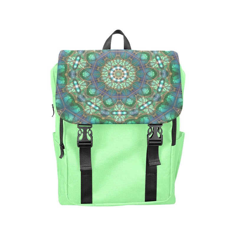 Emerald Kaleidoscope Casual Shoulders Backpack (Model 1623)