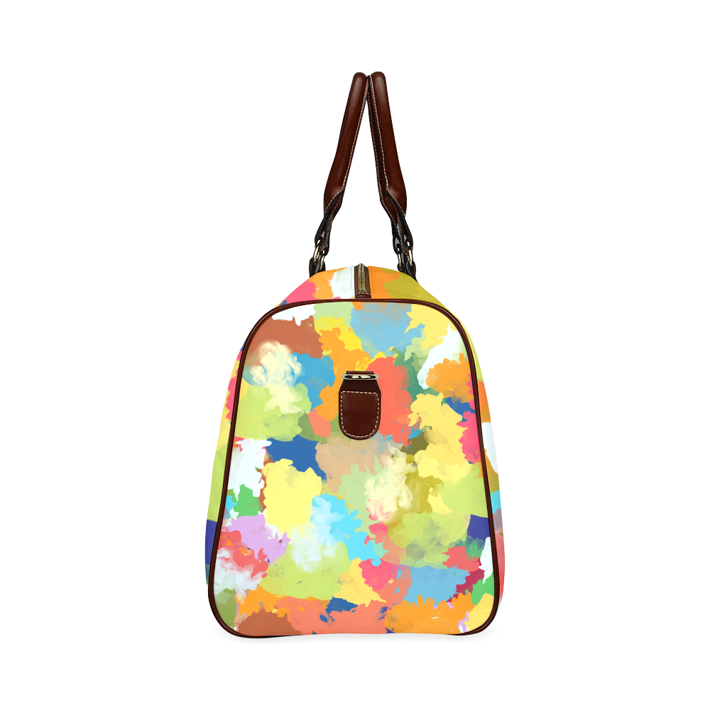 Summer Color Colorful Splash Design Waterproof Travel Bag/Small (Model 1639)