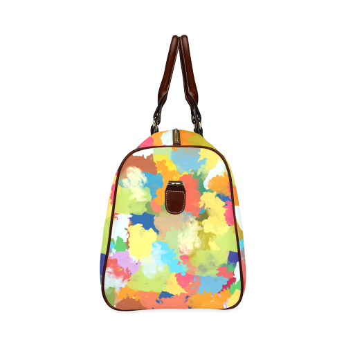 Summer Color Colorful Splash Design Waterproof Travel Bag/Small (Model 1639)