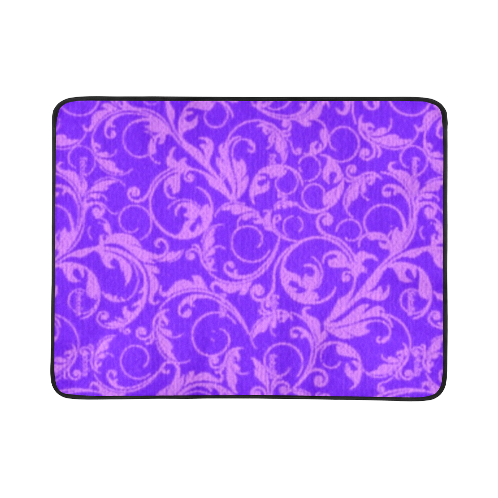 Vintage Swirls Amethyst Ultraviolet Purple Beach Mat 78"x 60"