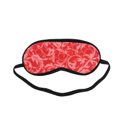 Vintage Swirls Coral Red Sleeping Mask