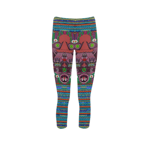 Peace In The Troll wood Capri Legging (Model L02)