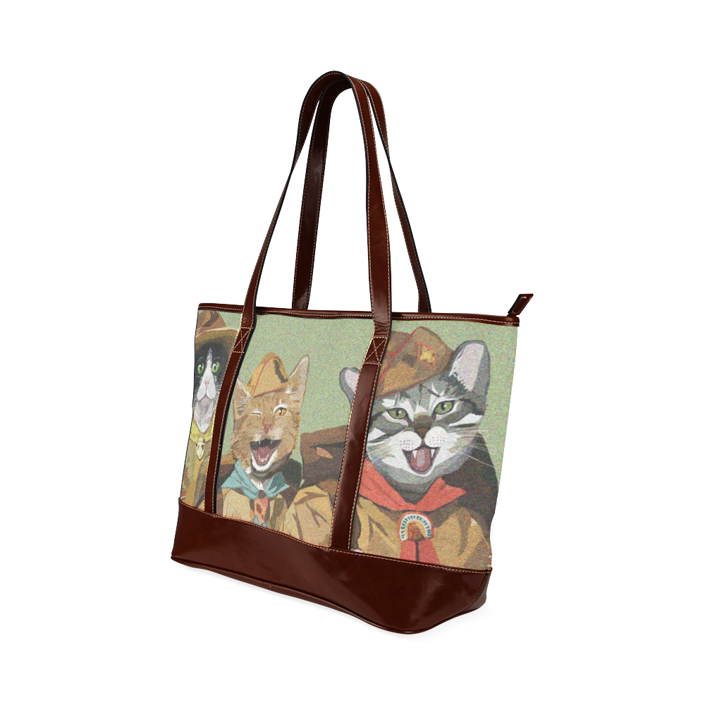 Cat Scouts Handbag Tote Handbag (Model 1642)