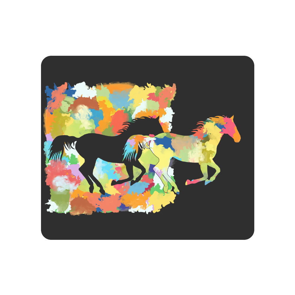 Horse  Shape Galloping out of Colorful Splash Men's Clutch Purse （Model 1638）
