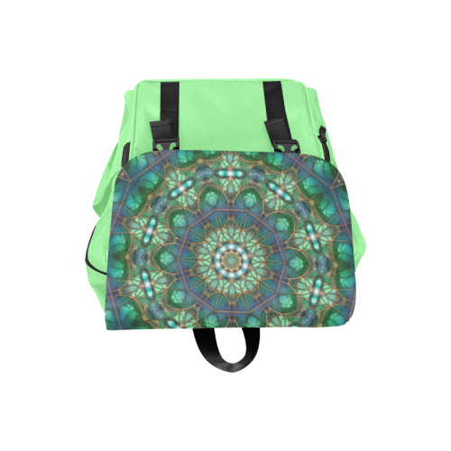 Emerald Kaleidoscope Casual Shoulders Backpack (Model 1623)