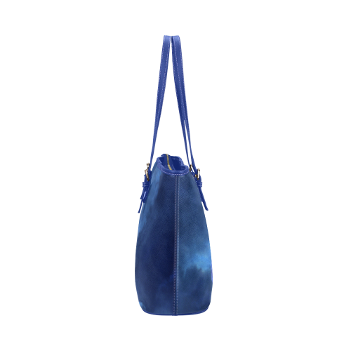 Hyacinth Macaw Leather Tote Bag/Large (Model 1651)