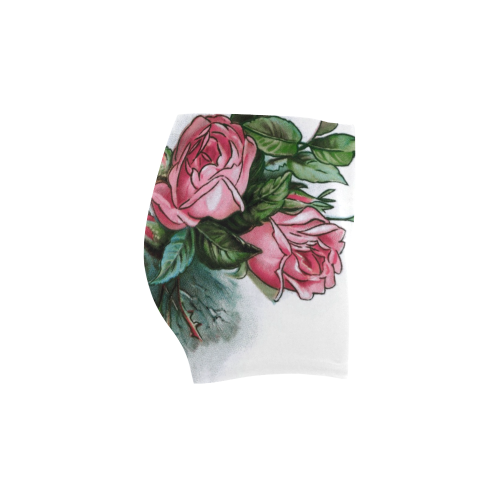 Roses Vintage Floral Briseis Skinny Shorts (Model L04)