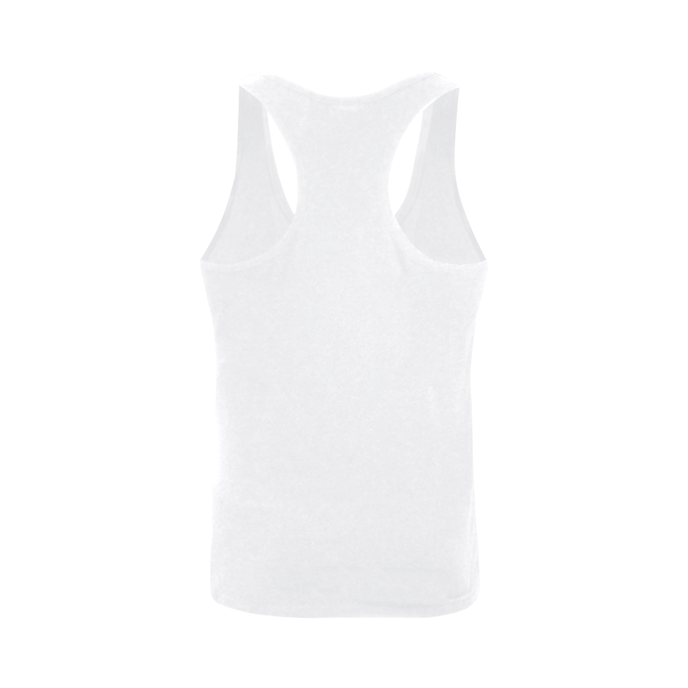 Boxed Puppy Dog Plus-size Men's I-shaped Tank Top (Model T32)