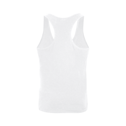 Boxed Puppy Dog Plus-size Men's I-shaped Tank Top (Model T32)