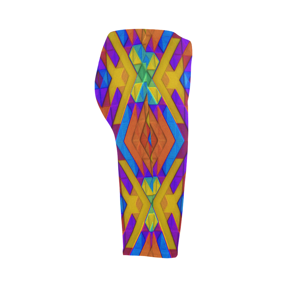 Colorful Geometry Hestia Cropped Leggings (Model L03)