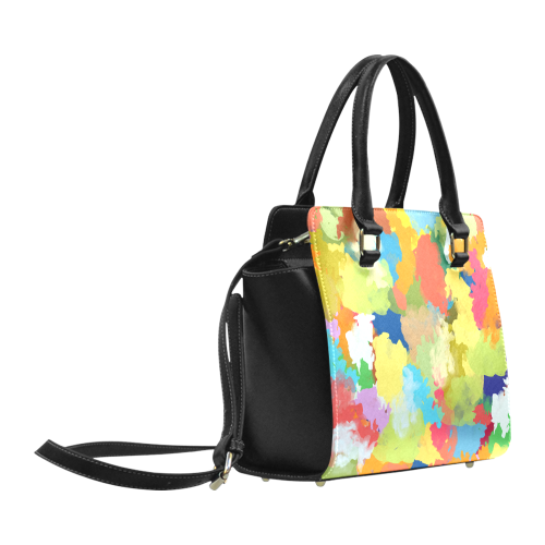 Summer Color Colorful Splash Design Classic Shoulder Handbag (Model 1653)