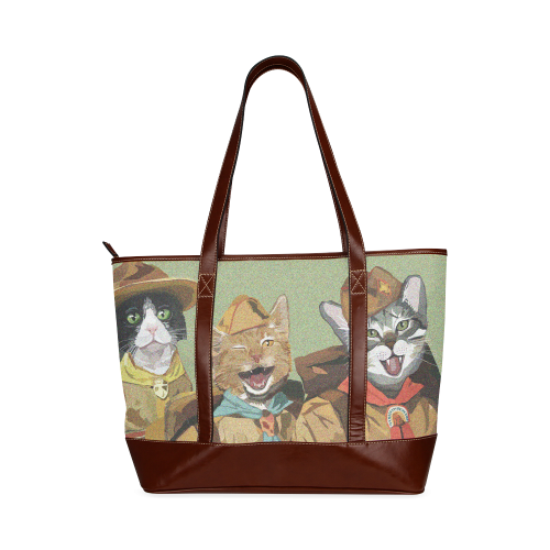Cat Scouts Handbag Tote Handbag (Model 1642)