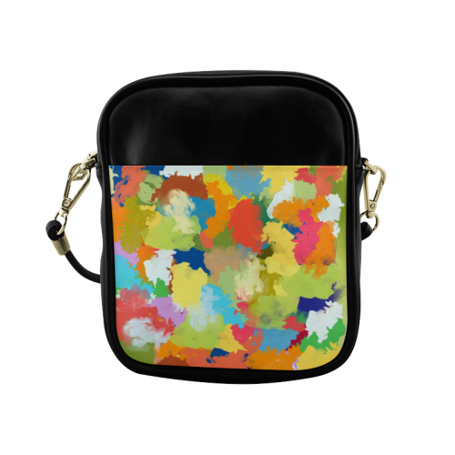 Summer Color Colorful Splash Design Sling Bag (Model 1627)