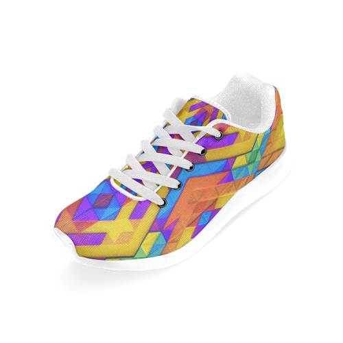 Colorful Geometry Women’s Running Shoes (Model 020)
