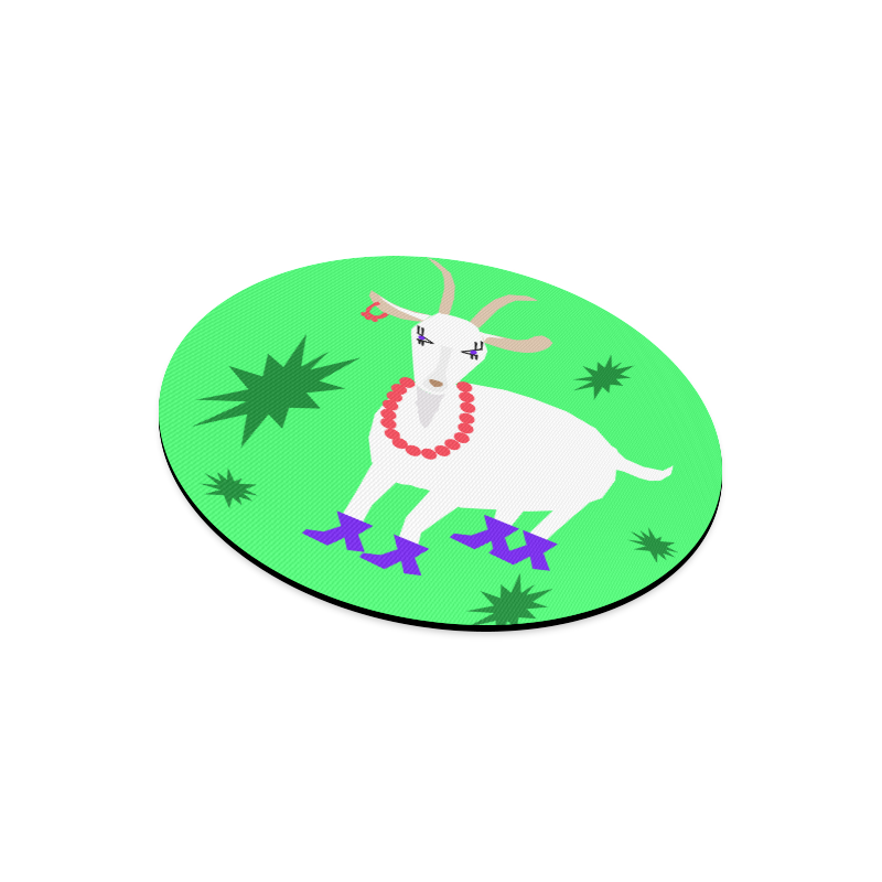 Goat Round Mousepad