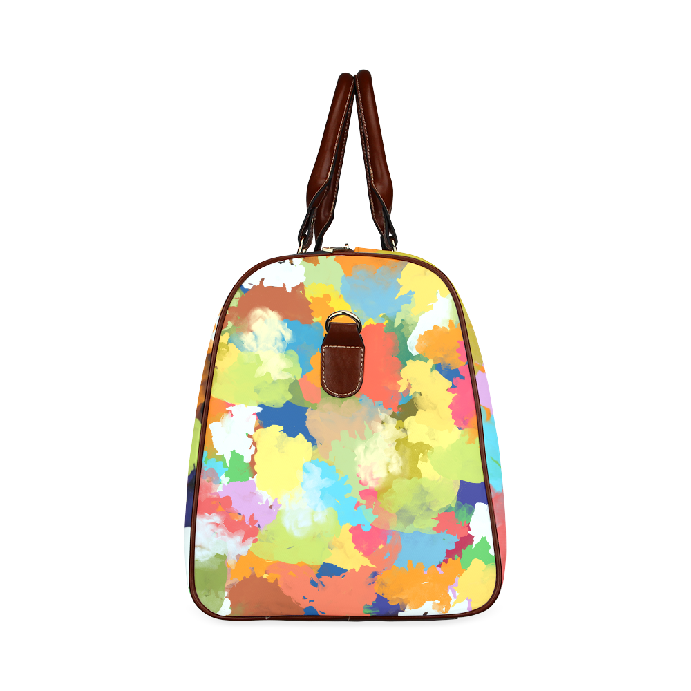 Summer Color Colorful Splash Design Waterproof Travel Bag/Small (Model 1639)