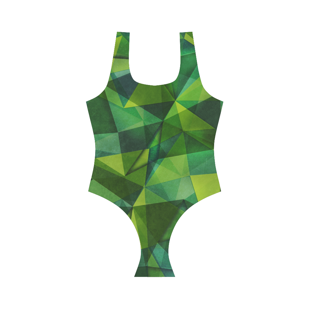 texture 2 Vest One Piece Swimsuit (Model S04)