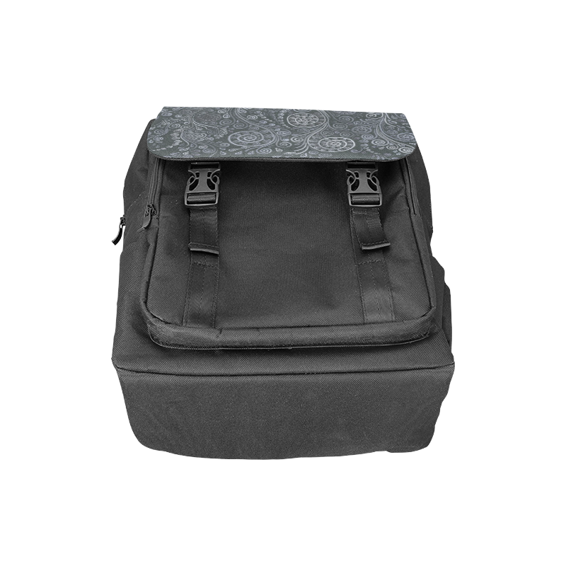 Soft Blue 3D Ornamental Casual Shoulders Backpack (Model 1623)