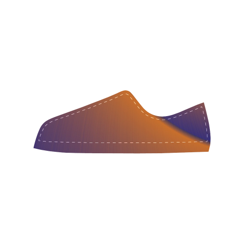 Waves of Twilight Men's Classic Canvas Shoes (Model 018)