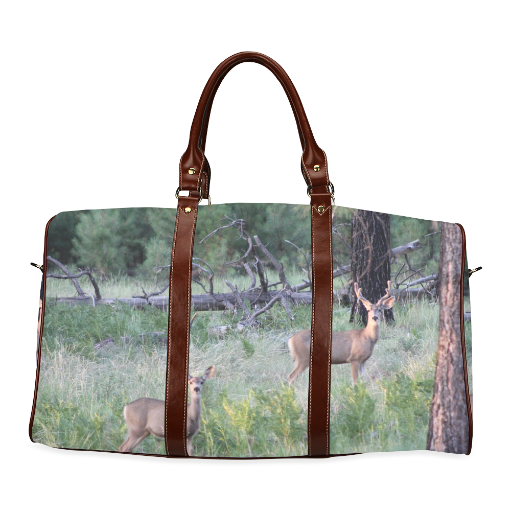 Deer Travel Bag by Martina Webster Waterproof Travel Bag/Small (Model 1639)