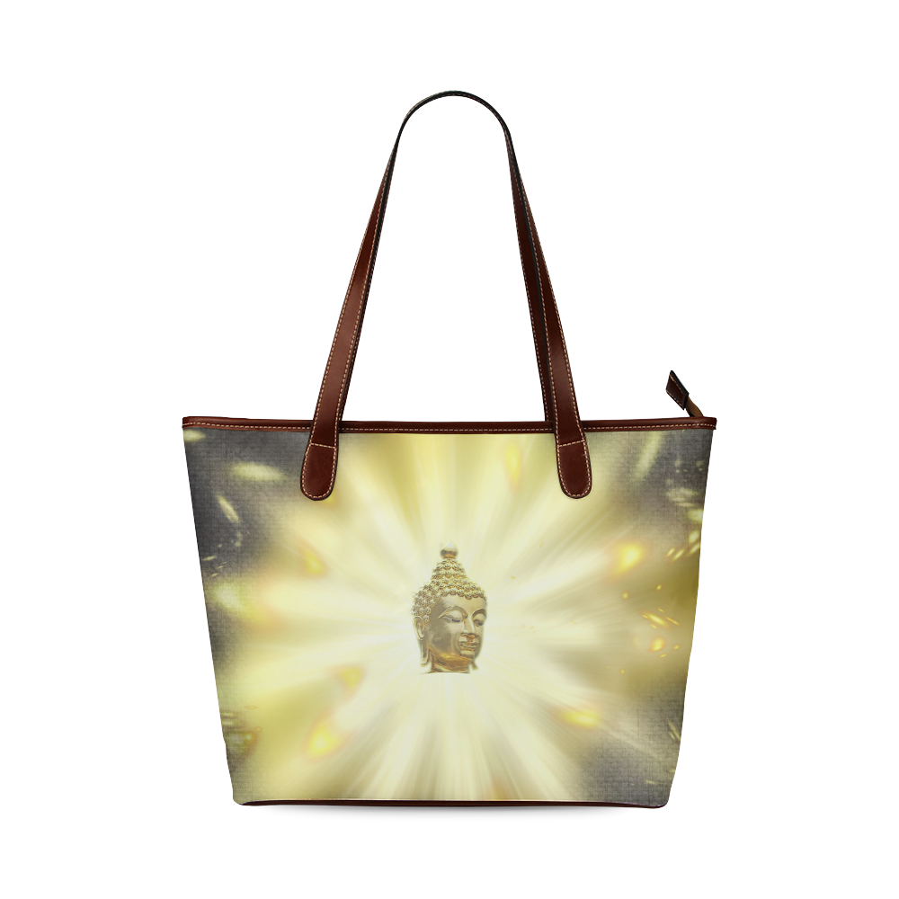 golden budda Shoulder Tote Bag (Model 1646)