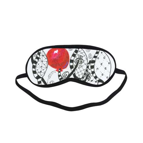 Red Balloon Zendoodle in Fanciful Forest Garden Sleeping Mask