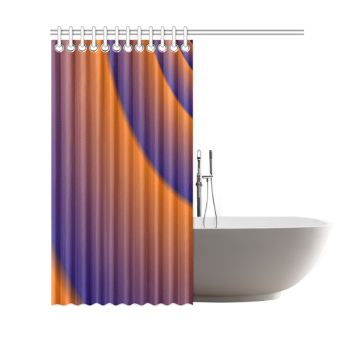 Waves of Twilight Shower Curtain 69"x70"