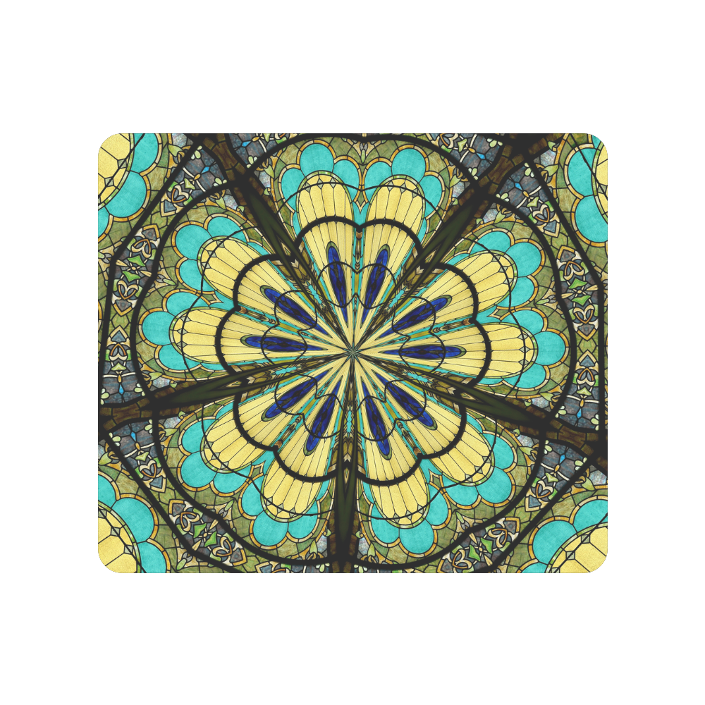 Stained Glass Kaleidoscope Mandala Abstract 5 Men's Clutch Purse （Model 1638）