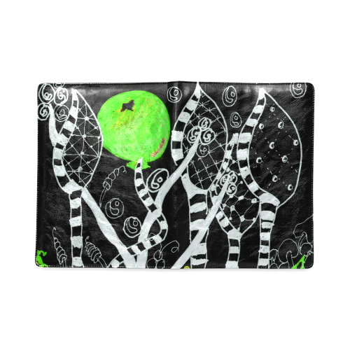 Green Balloon Zendoodle in Night Forest Garden Custom NoteBook B5