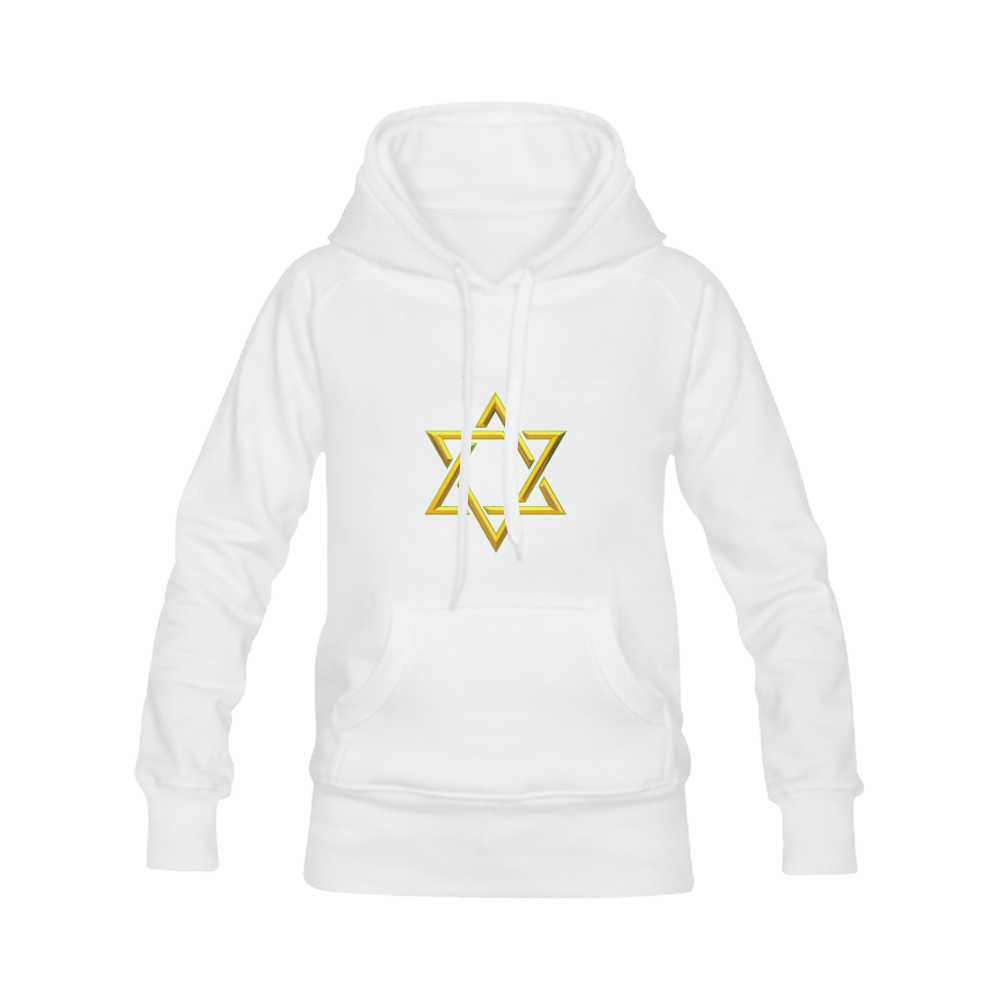 Judaism Symbols Golden Jewish Star of David Men's Classic Hoodies (Model H10)