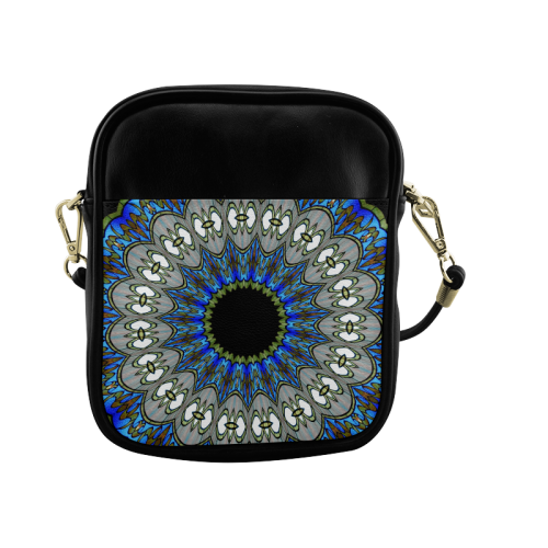 Stained Glass Kaleidoscope Mandala Abstract 7 Sling Bag (Model 1627)