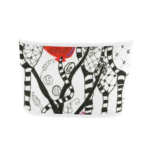 Red Balloon Zendoodle in Fanciful Forest Garden Bandeau Top