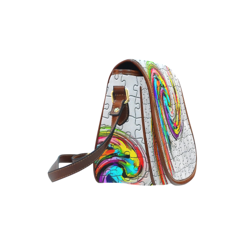 Puzzles Twister by Artdream Saddle Bag/Small (Model 1649) Full Customization