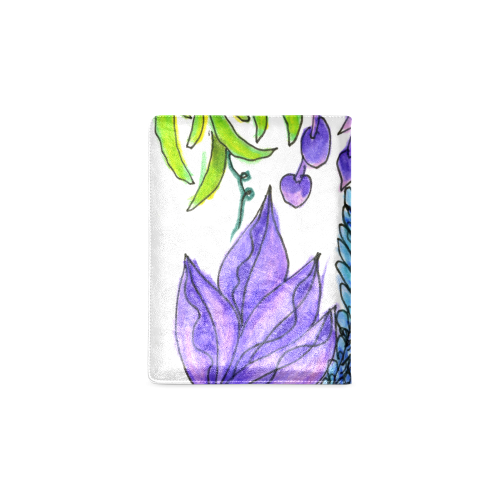 Purple Green Blue Flower Garden, Dancing Zendoodle Custom NoteBook B5