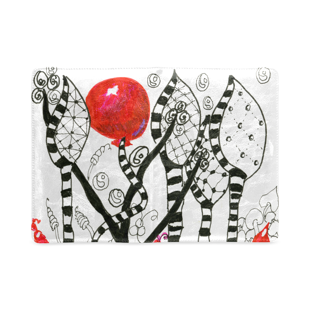 Red Balloon Zendoodle in Fanciful Forest Garden Custom NoteBook A5