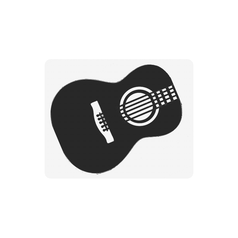 B&W Guitar Rectangle Mousepad