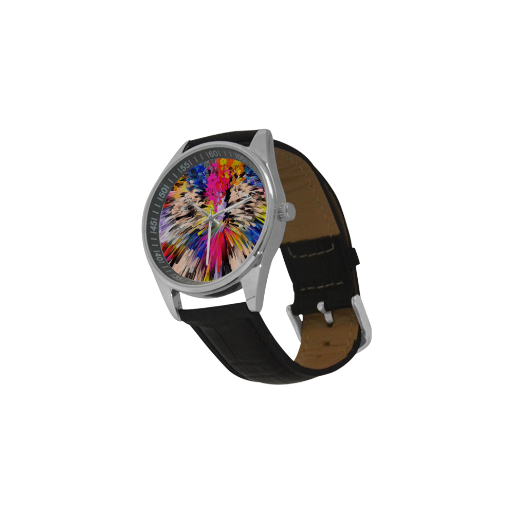 Art of Colors by ArtDream Men's Casual Leather Strap Watch(Model 211)