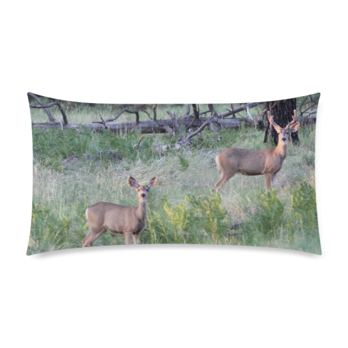 Deer Pillow by Martina Webster Custom Rectangle Pillow Case 20"x36" (one side)
