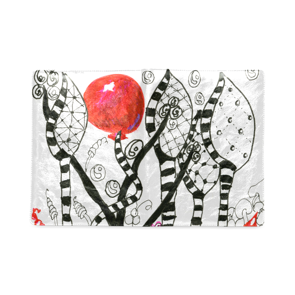 Red Balloon Zendoodle in Fanciful Forest Garden Custom NoteBook B5