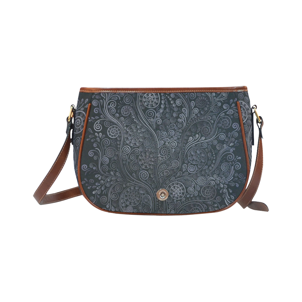 Soft Blue 3D Ornamental Saddle Bag/Large (Model 1649)