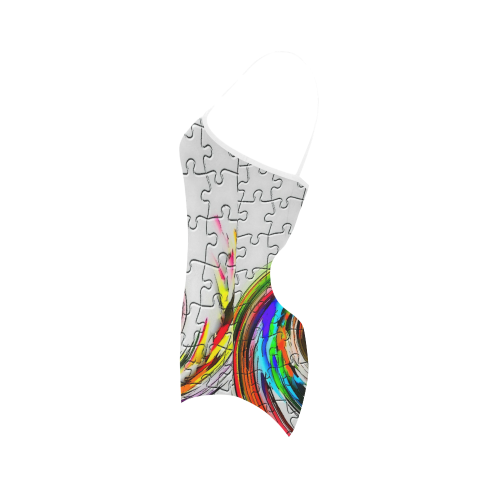 Puzzles Twister by Artdream Strap Swimsuit ( Model S05)