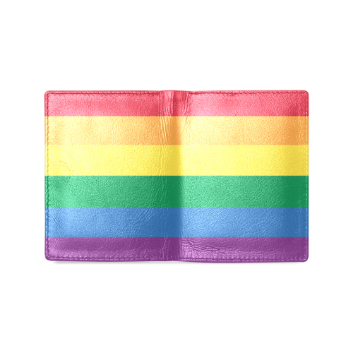Gay Pride Leather Wallet Men's Leather Wallet (Model 1612)