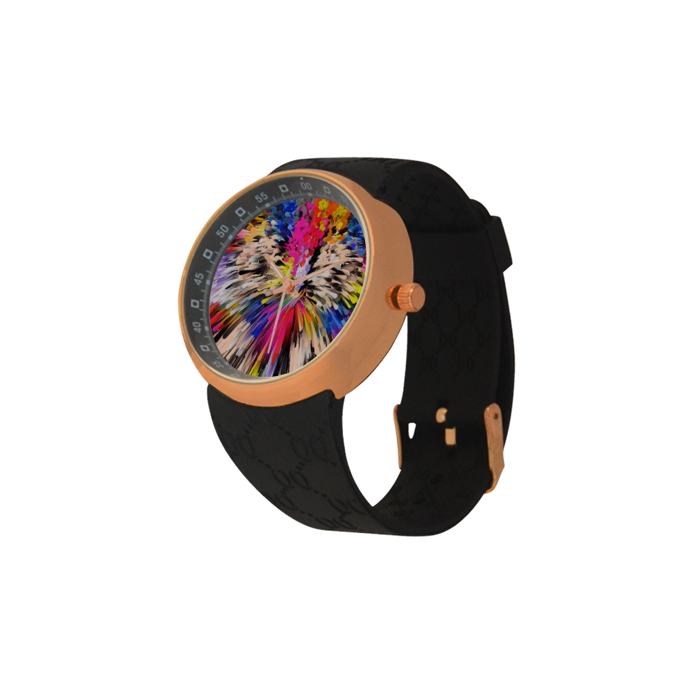Art of Colors by ArtDream Men's Rose Gold Resin Strap Watch(Model 308)