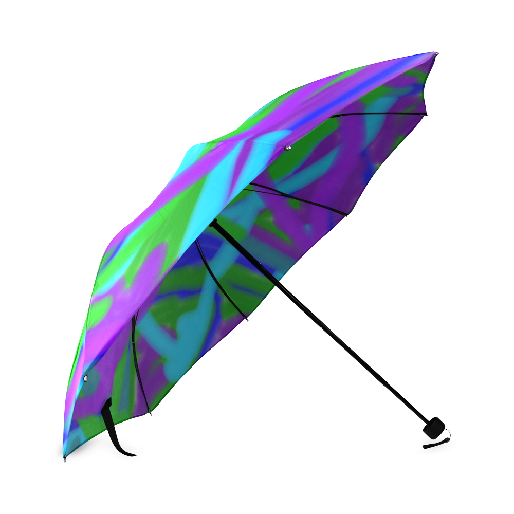 Peacock Graphic Art Foldable Umbrella (Model U01)