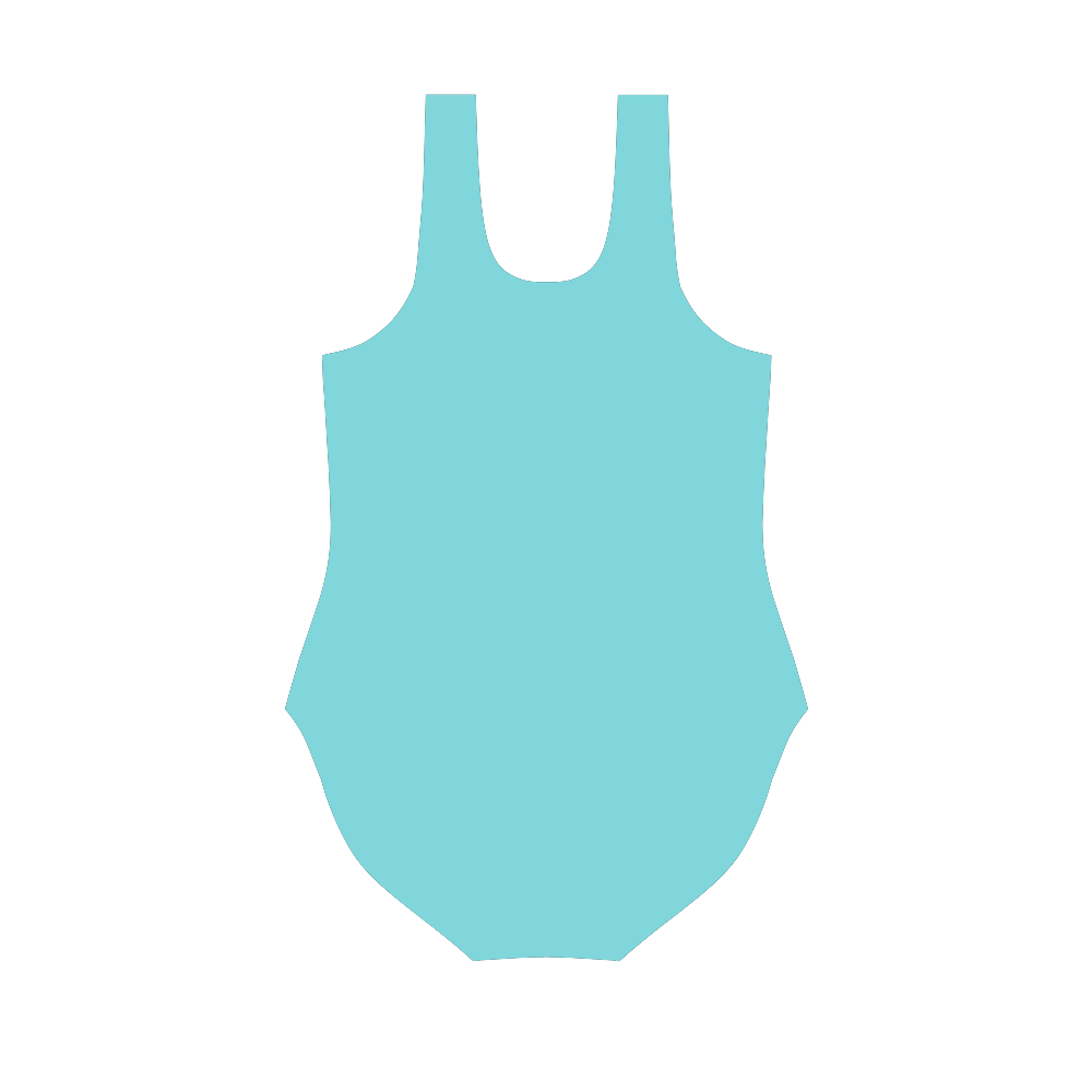 Blue-swimmers Vest One Piece Swimsuit (Model S04)