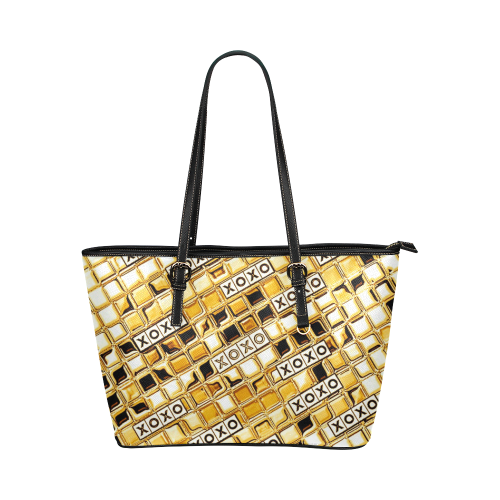 XOXO Gold by Artdream Leather Tote Bag/Small (Model 1651)