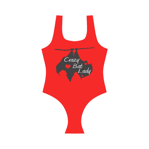 Red-swimmers Vest One Piece Swimsuit (Model S04)